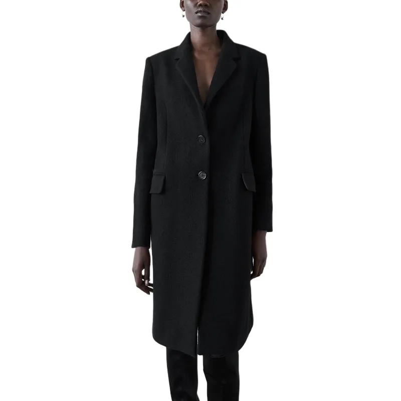 Massimo Dutti Coats Women's Black-4