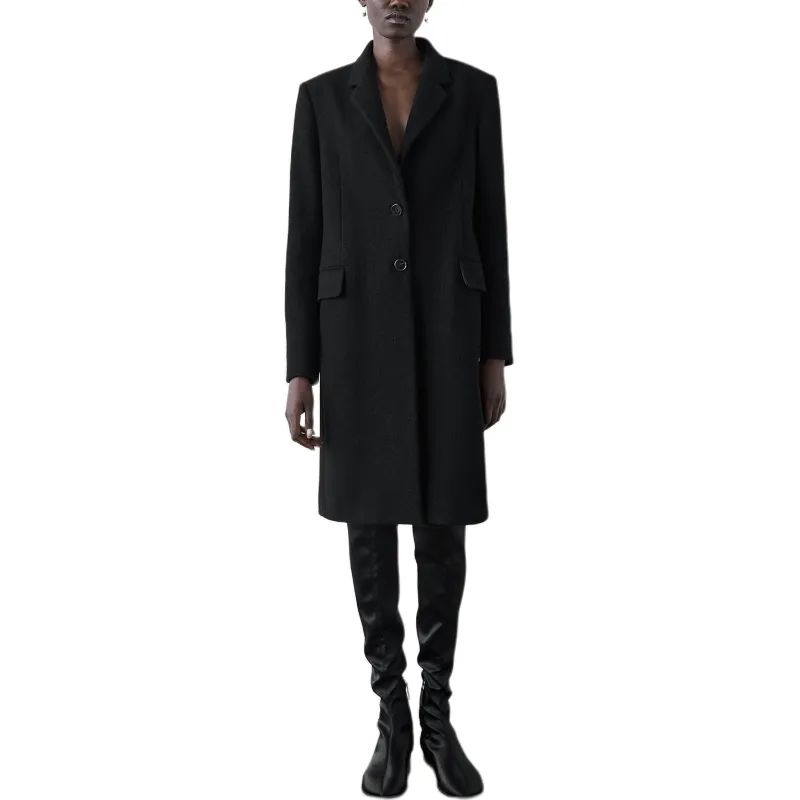 Massimo Dutti Coats Women's Black-2