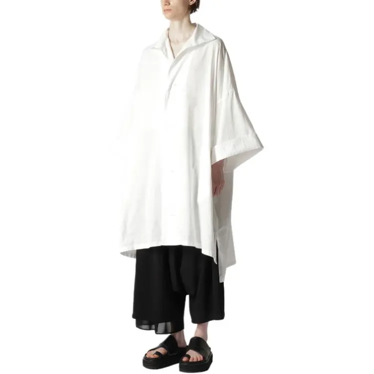 Yohji Yamamoto Long Sleeved Dress Women's White-6