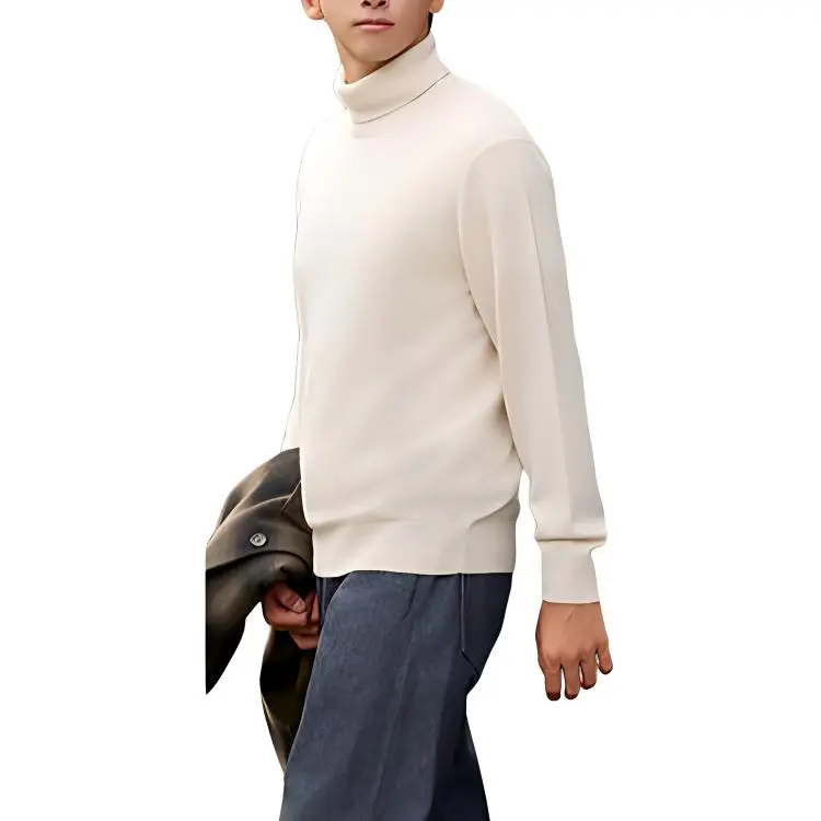 UNIQLO Cashmere Sweater Unisex 30 Light Beige-1