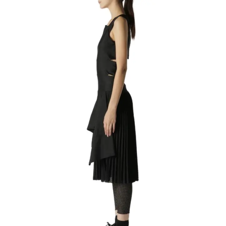 Yohji Yamamoto Sleeveless Dress Women's Black-4