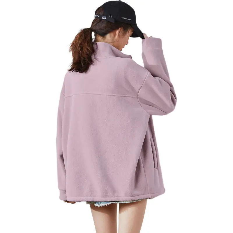 Tonlion Velvet feel Coat Women's Dusty Purple-2