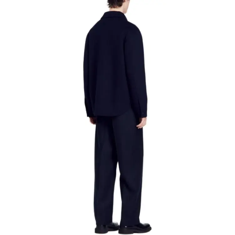 Sandro Logo lettering Wool Jacket-2