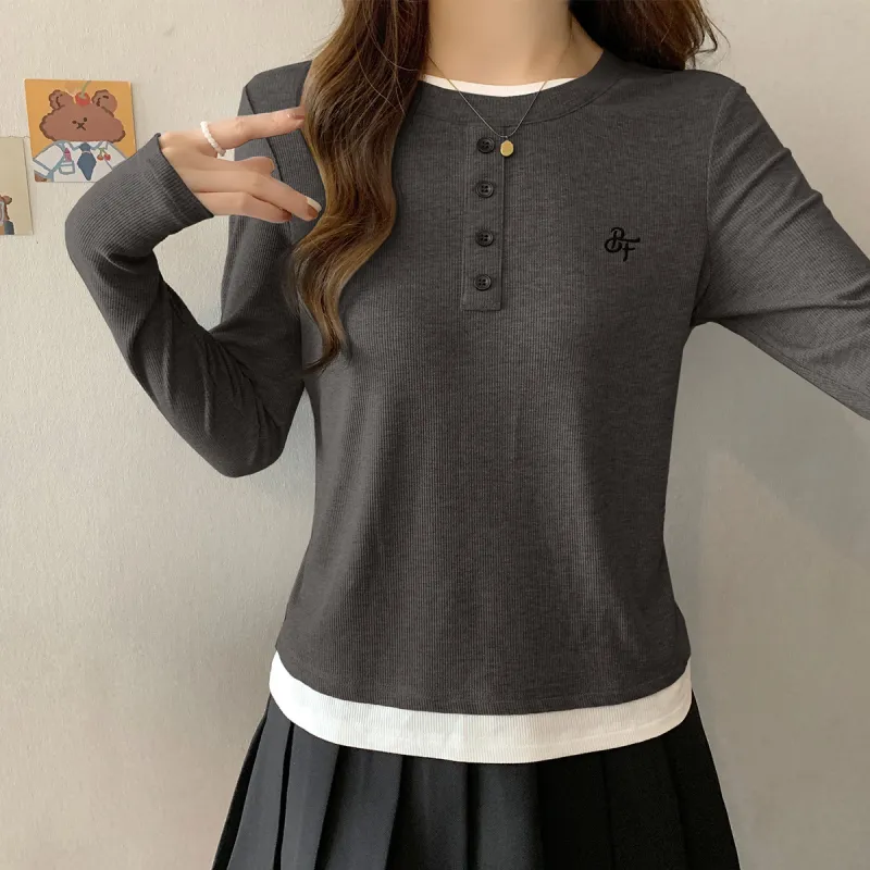 Tonlion Knitwear Women's Charcoal Gray-1