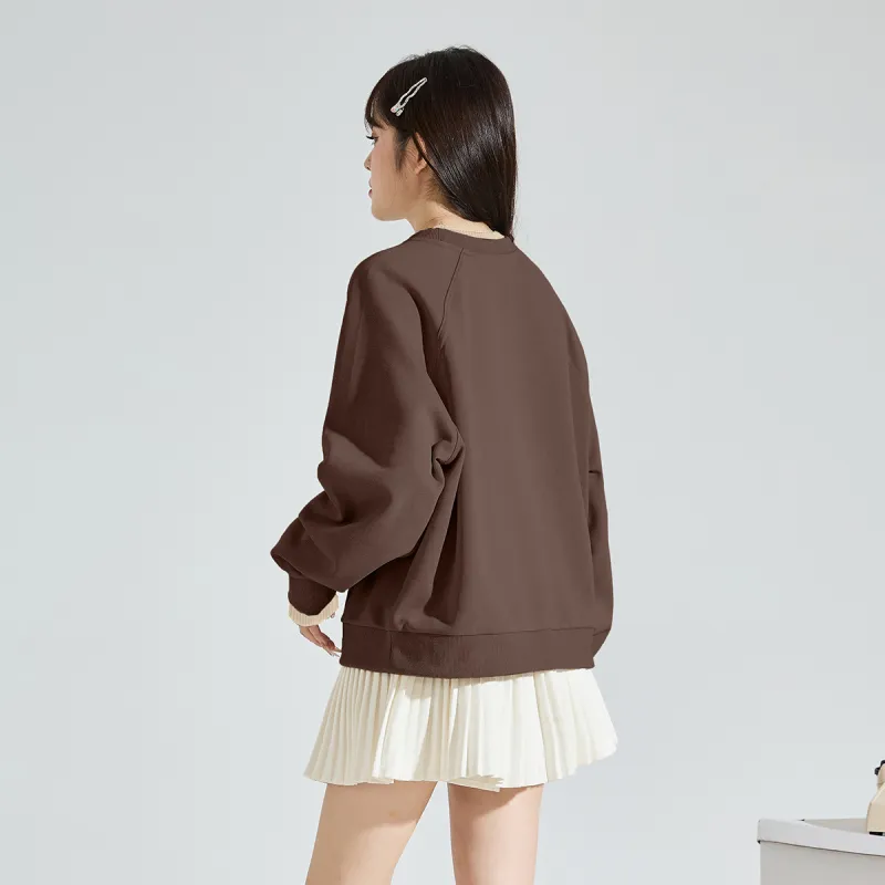 Tonlion Sweatshirt Women's Chocolate-4