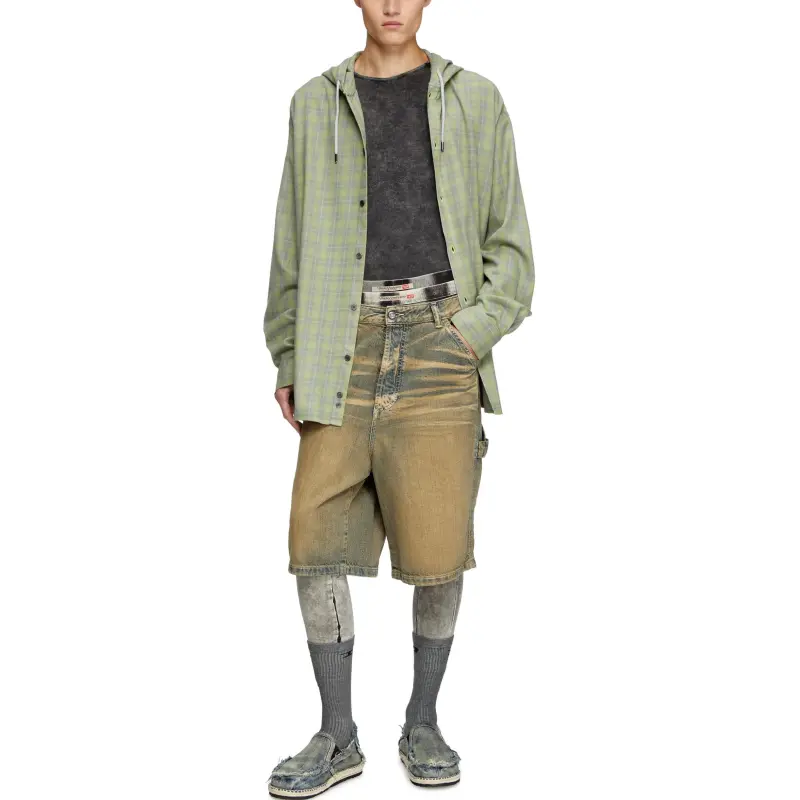 DIESEL Shirts Men Green-2