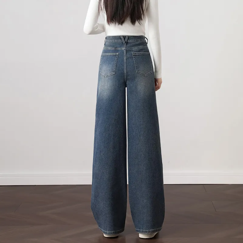 【dme】 Jeans Women's Dark Denim Blue-4