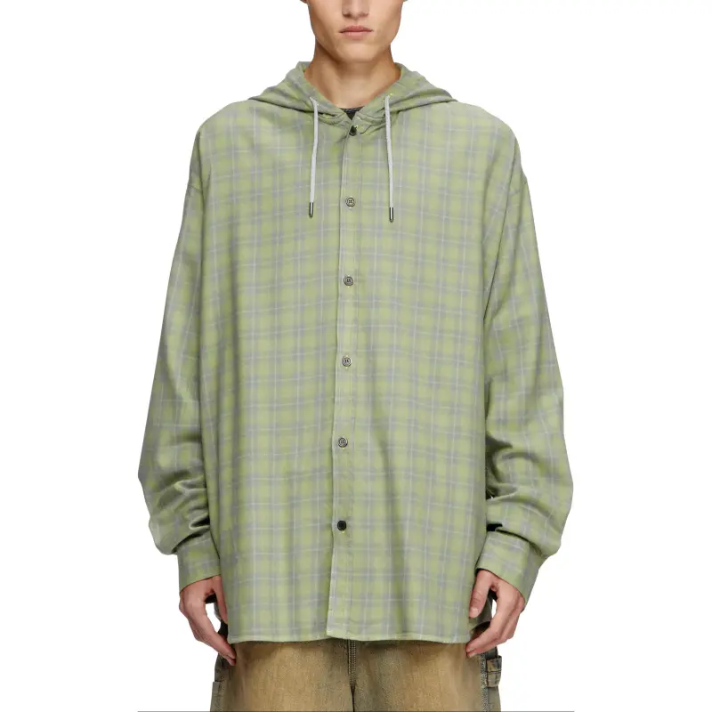 DIESEL Shirts Men Green-3