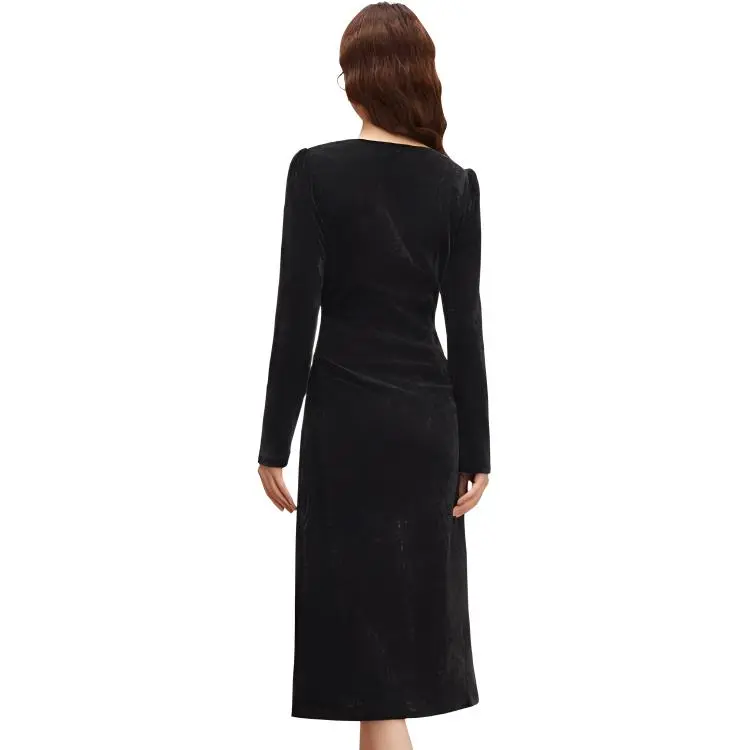 Love To Serve Long Sleeved Dress Women's Black-1