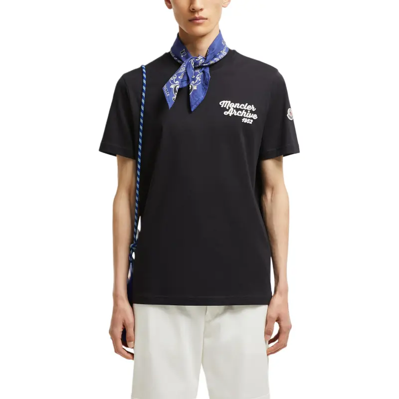 Moncler Logo embroidered T shirt-2