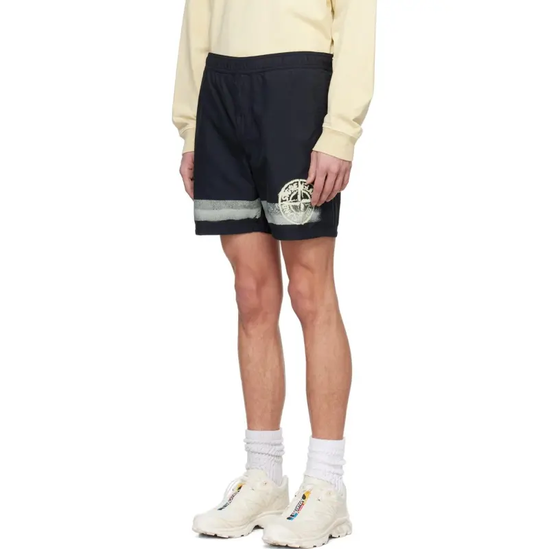 STONE ISLAND Casual Shorts Men's Black-4