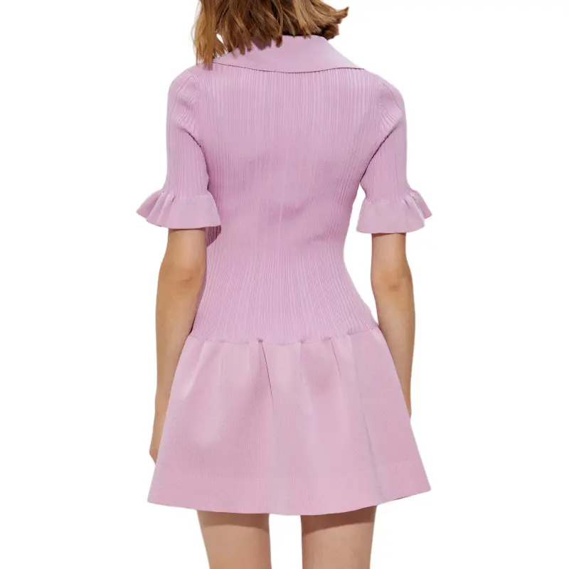 Self portrait Flared Knitted Dress-1