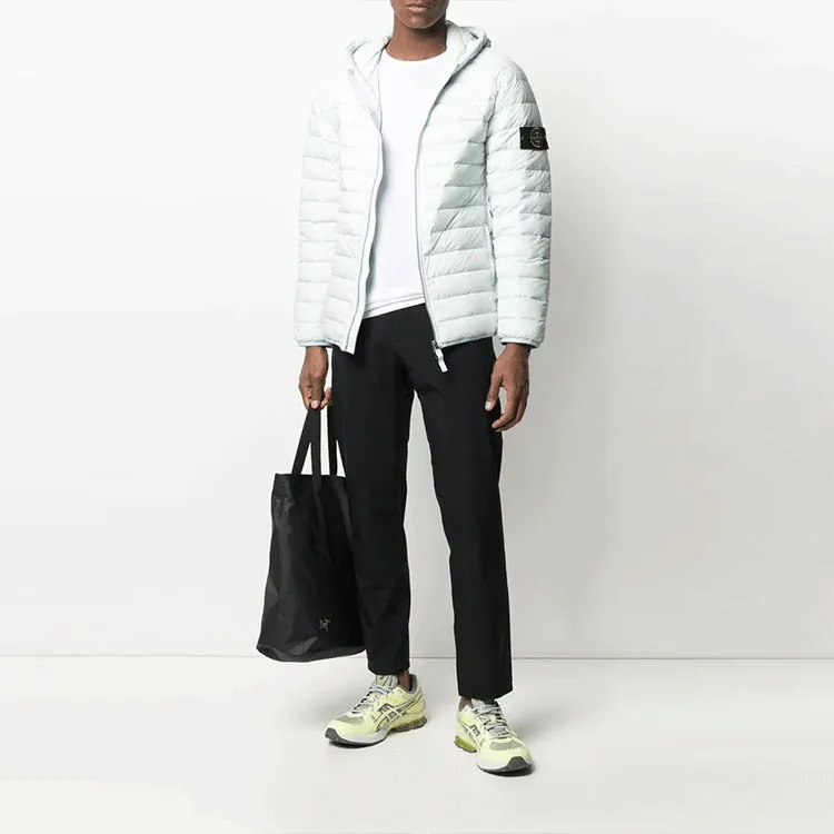 STONE ISLAND FW21 Down Jacket Men's 1Light Blue Green-2