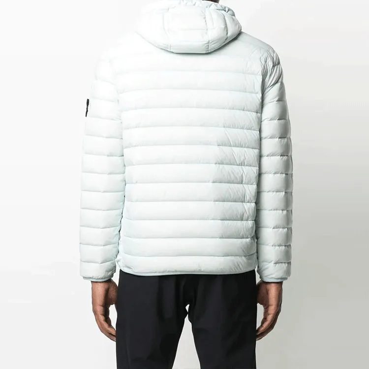 STONE ISLAND FW21 Down Jacket Men's 1Light Blue Green-1