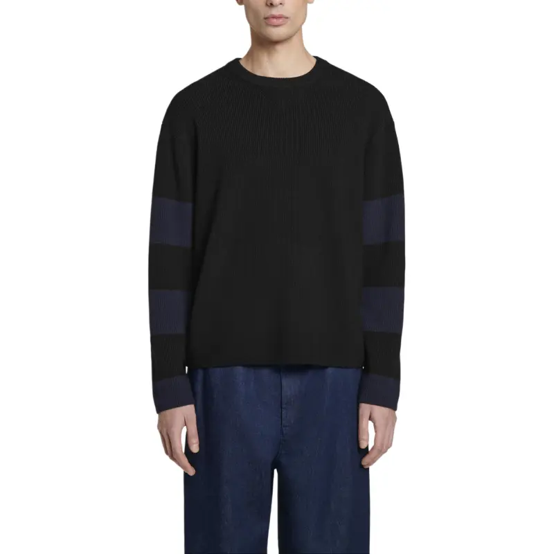 COS Sweater Men's Black Stripes-2