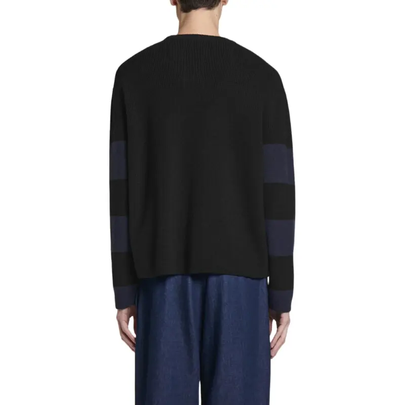 COS Sweater Men's Black Stripes-1