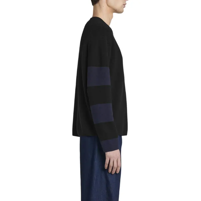 COS Sweater Men's Black Stripes-3