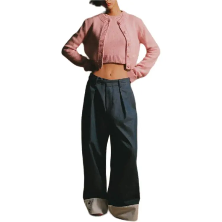 Ao Yes X ZARA AO YES Collaboration Sweaters Women's Pink-2