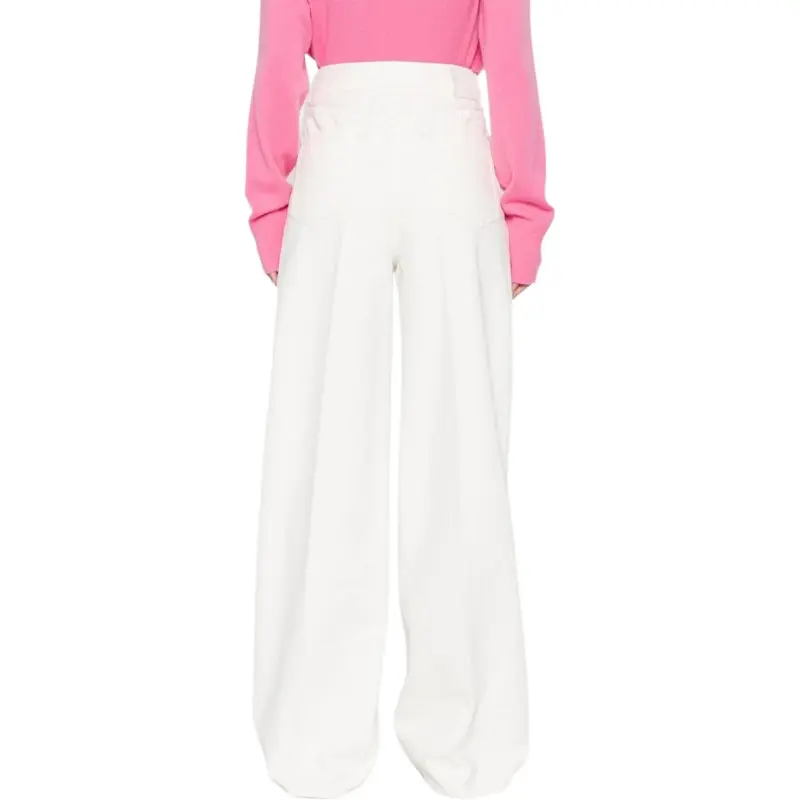 TOTEME Logo Patch Wide Leg Jeans-2