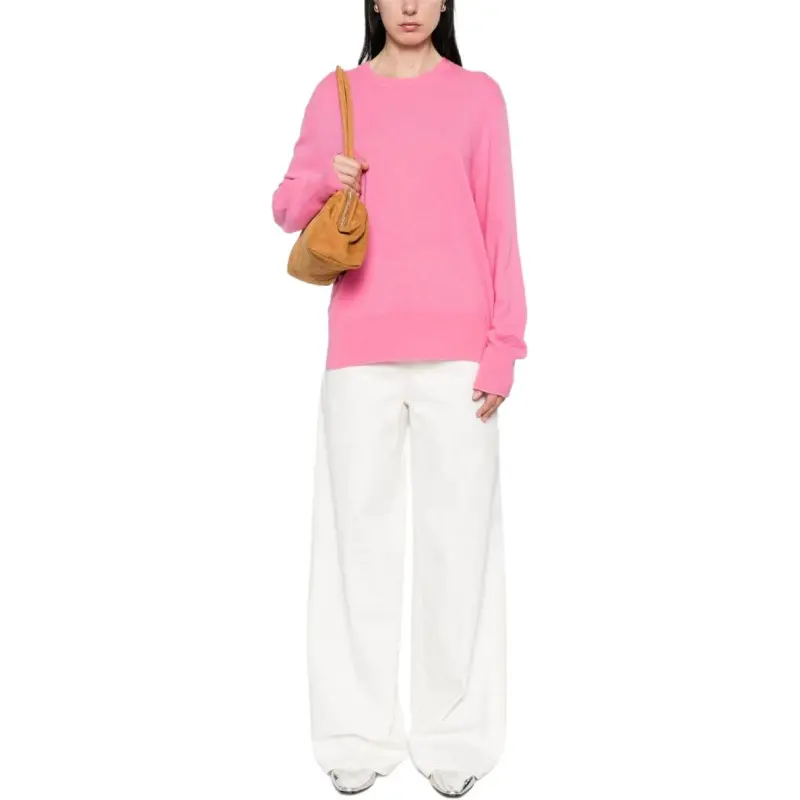 TOTEME Logo Patch Wide Leg Jeans-1