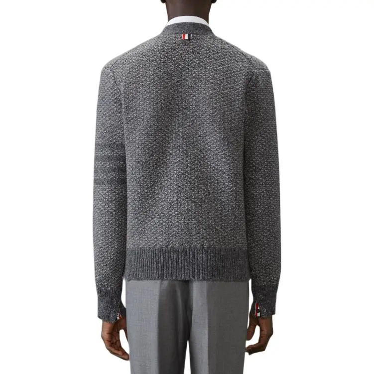 THOM BROWNE V neck Chunky knit Cardigan-1
