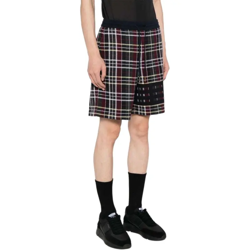 THOM BROWNE Checked Sweatshorts-2