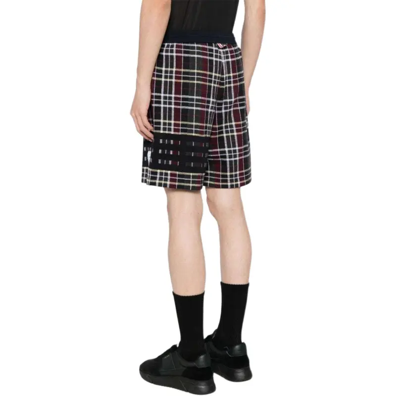 THOM BROWNE Checked Sweatshorts-3