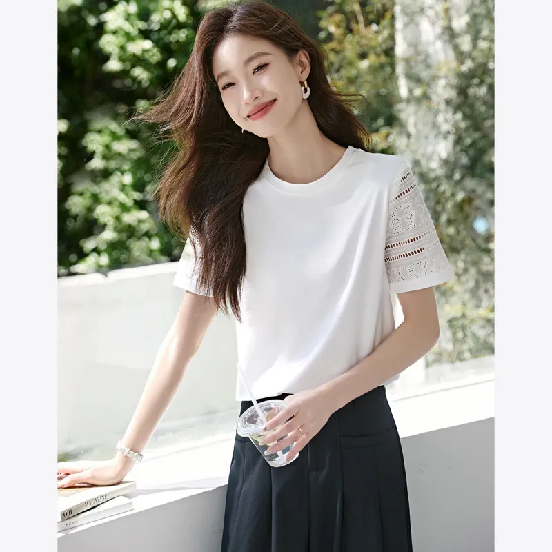 Mo Han Yi Mei Regular T Shirt Women's Raw White-2