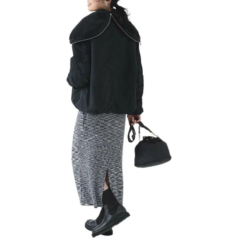 Beams Puffer Jacket Women's Black-4