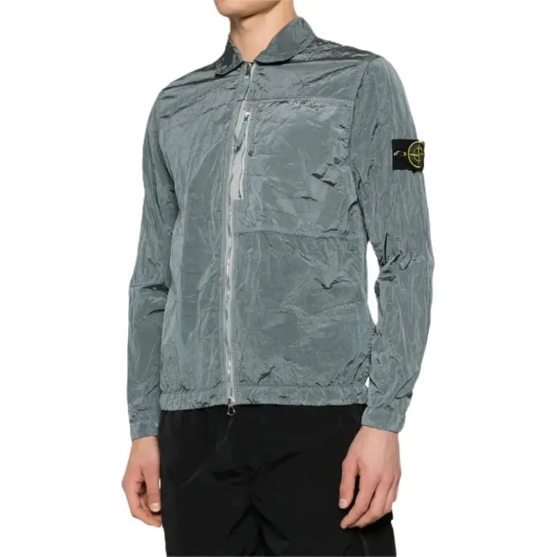 STONE ISLAND Crinkled Shirt Jacket-1