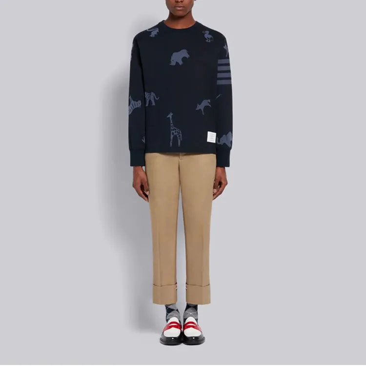 THOM BROWNE T Shirts Men Navy-3