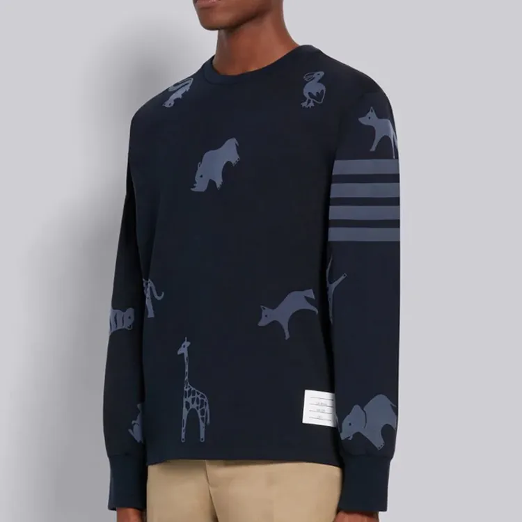 THOM BROWNE T Shirts Men Navy-5