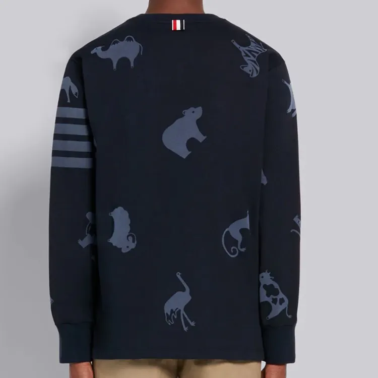 THOM BROWNE T Shirts Men Navy-2