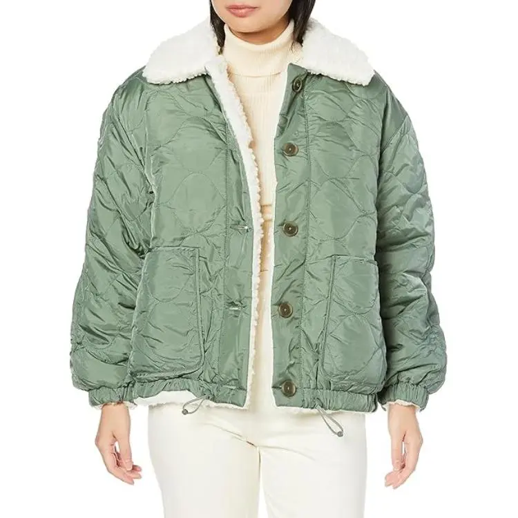 Levis Jackets Women's Green-3