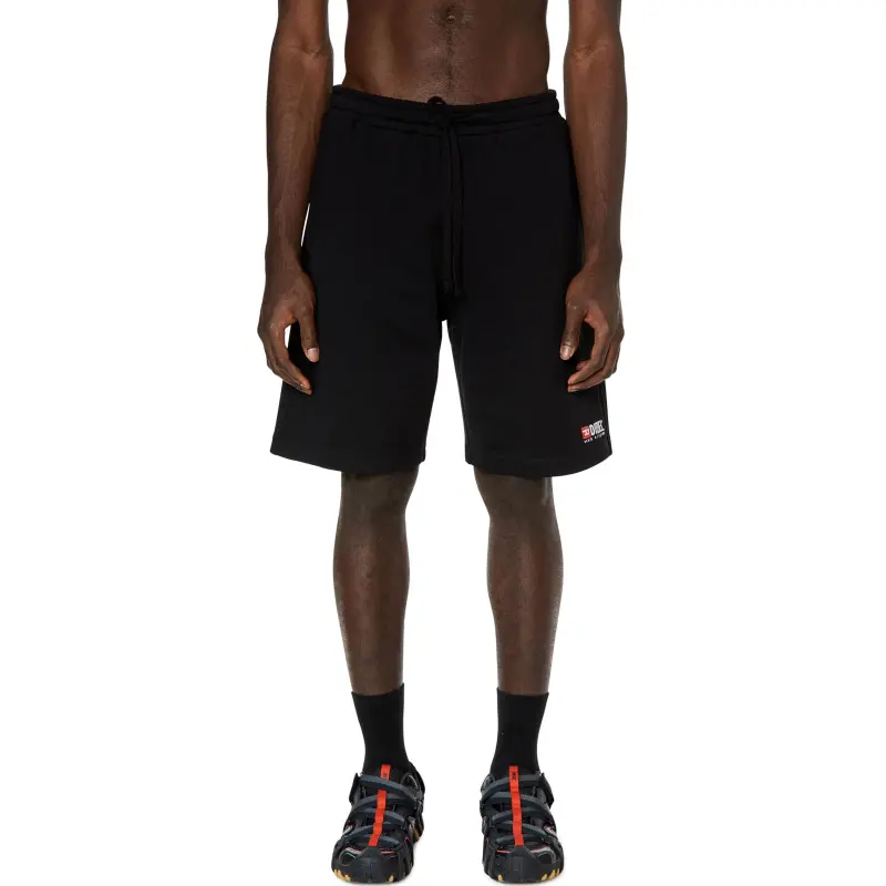 DIESEL P Crown Div Logo embroidered Track Shorts-4