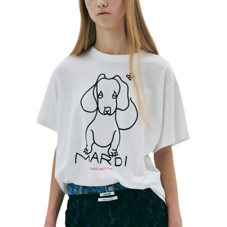 MARDI MERCREDI T Shirt Women's White-2