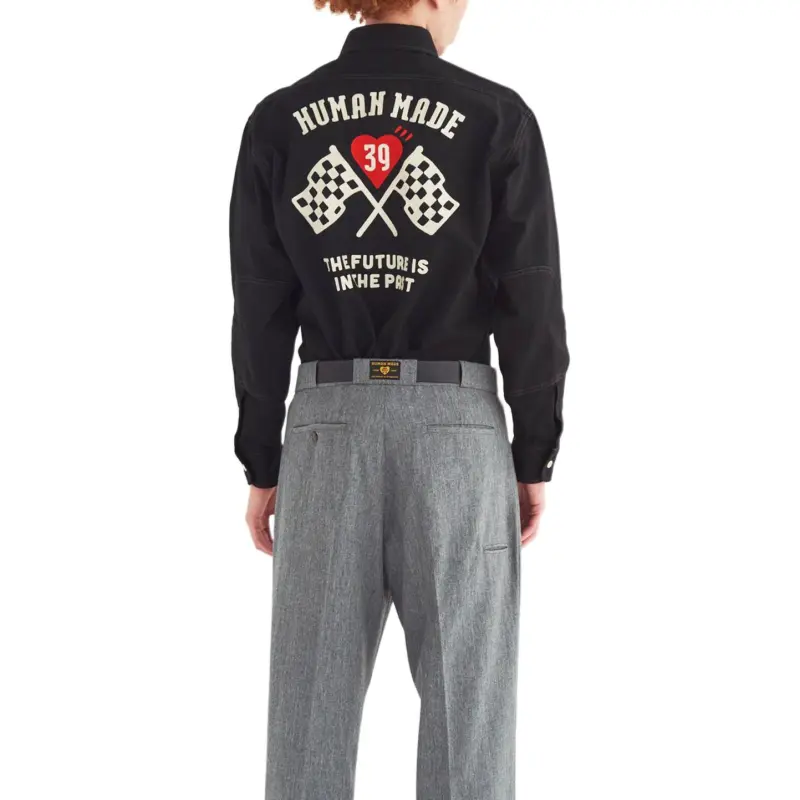 HUMAN MADE FW24 Autumn/Winter Collection Shirts Unisex Black-2