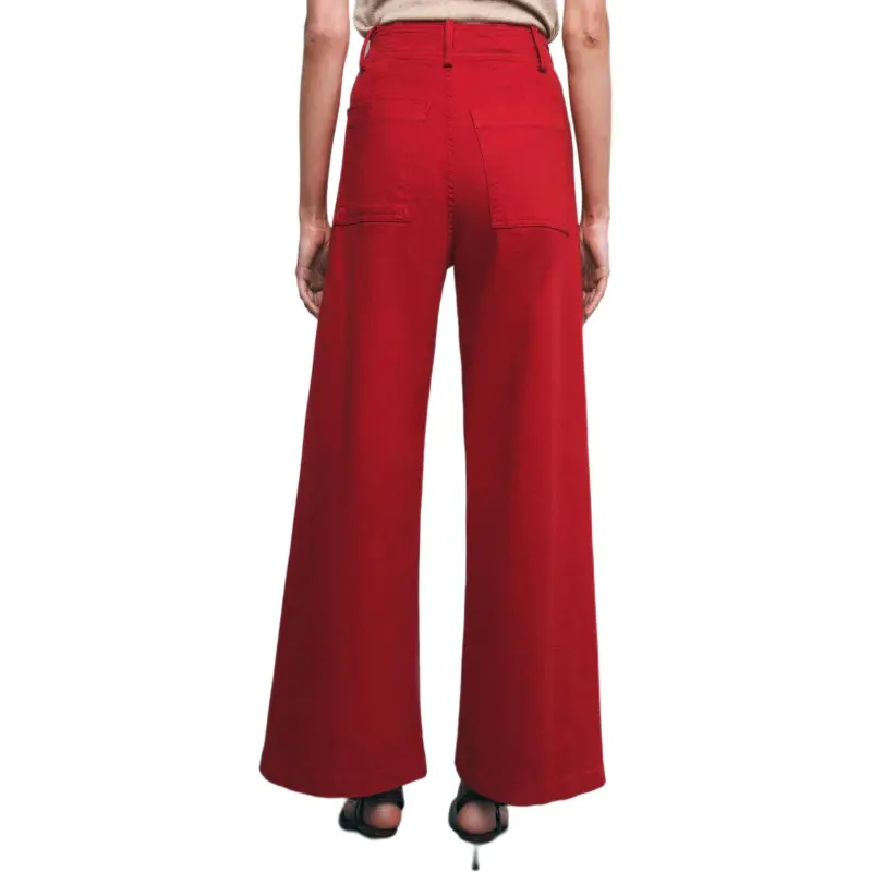 ZARA ZW Series Casual Pants Women's Red-2
