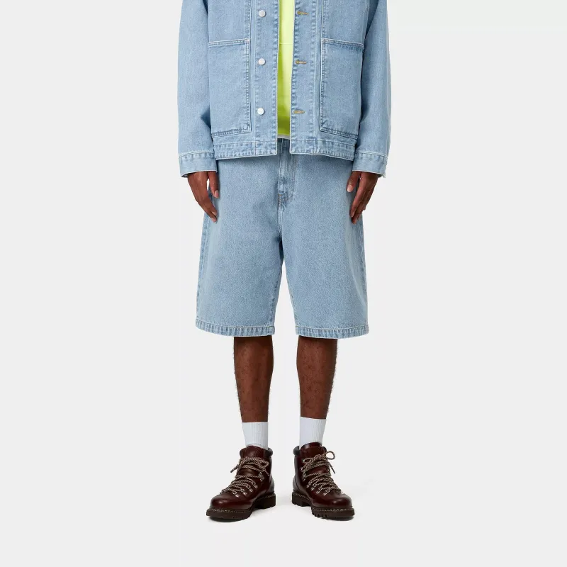 Carhartt WIP Logo detail Denim Shorts-4