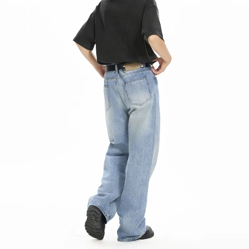 PMET Jeans Unisex Washed Blue-4