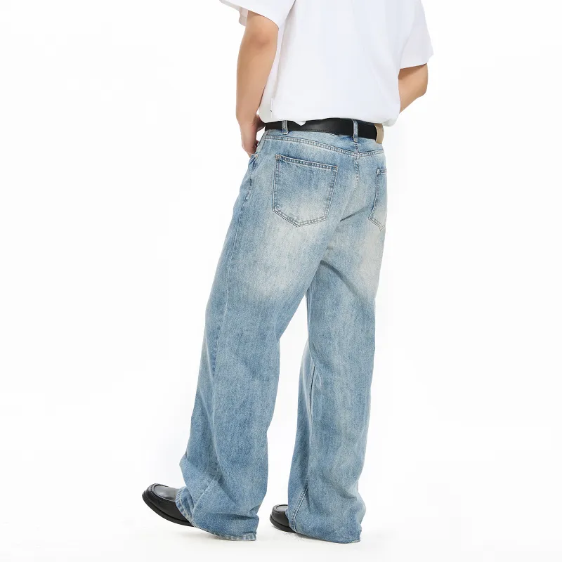 PMET Jeans Unisex Washed Blue-2