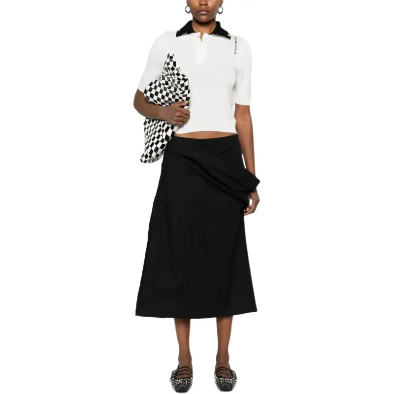 MARNI Contrastíng collar Polo Shirt-3
