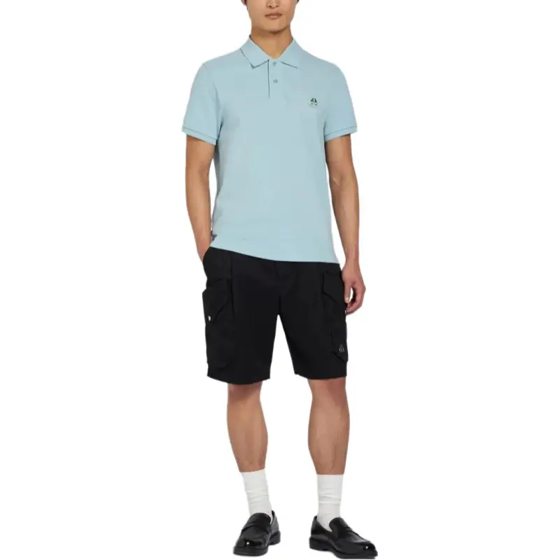 Moose Knuckles Polo Shirt Men's Tide Blue-4