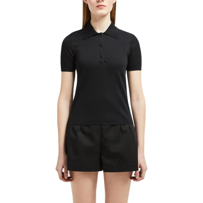 Moncler Polo Shirt Women's Black-2