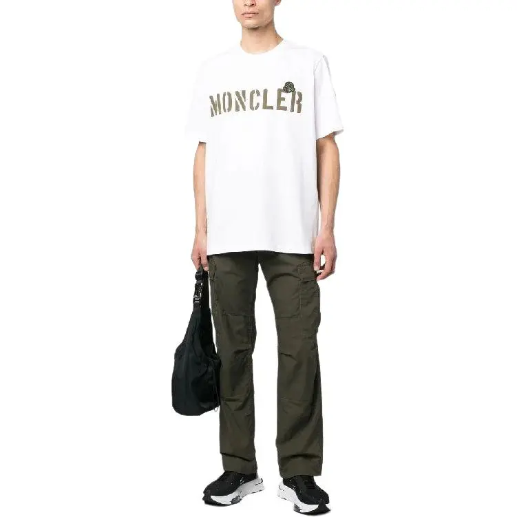Moncler T Shirts Men White-3