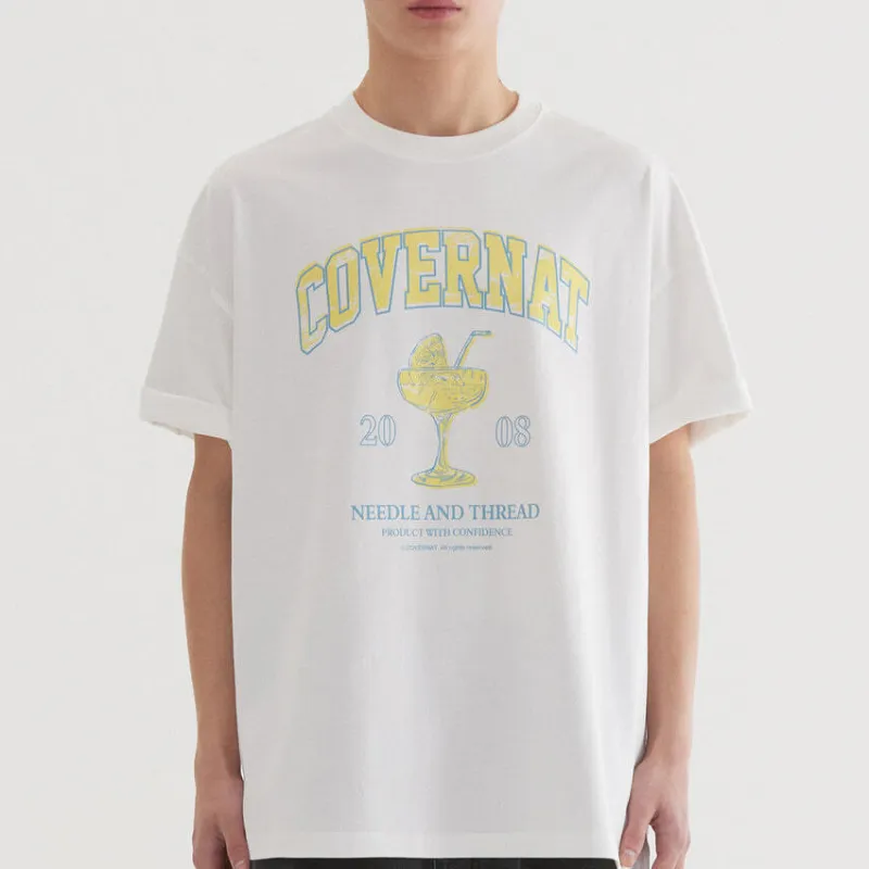 COVERNAT SS25 T Shirt Unisex White-3