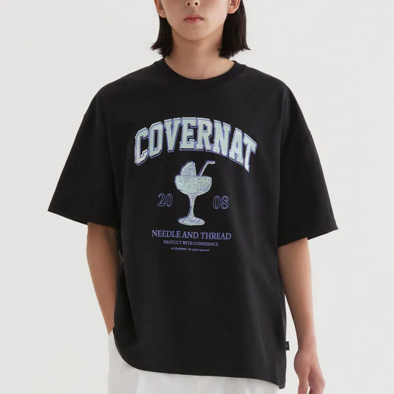 COVERNAT SS25 T Shirt Unisex Black-2
