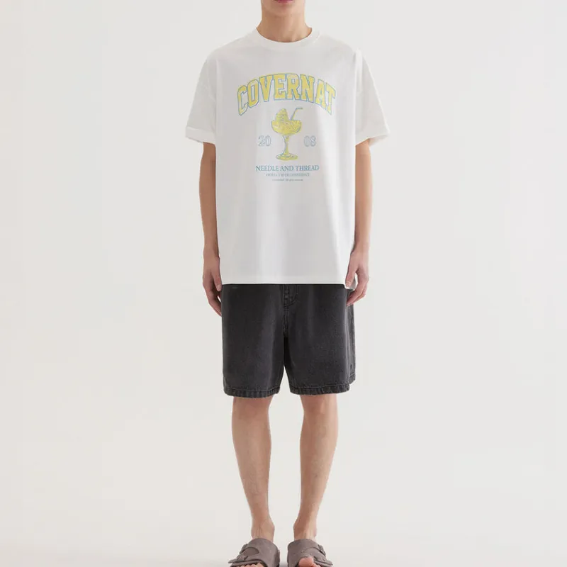 COVERNAT SS25 T Shirt Unisex White-4