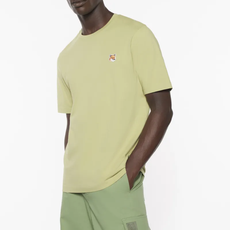 Maison Kitsune Fox Head Patch Crewneck T Shirt-2