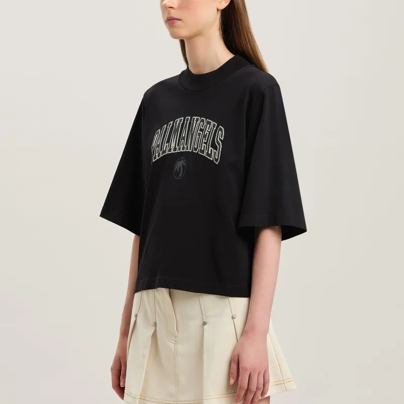 PALM ANGELS College Cropped T Shirt-4
